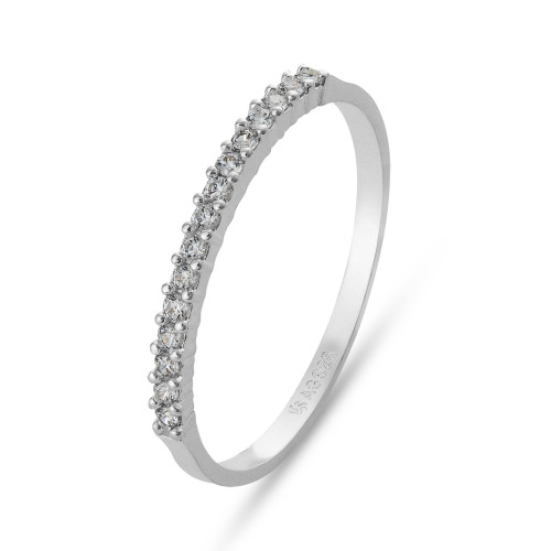 Anel de Prata Glow com Zircônias Brancas