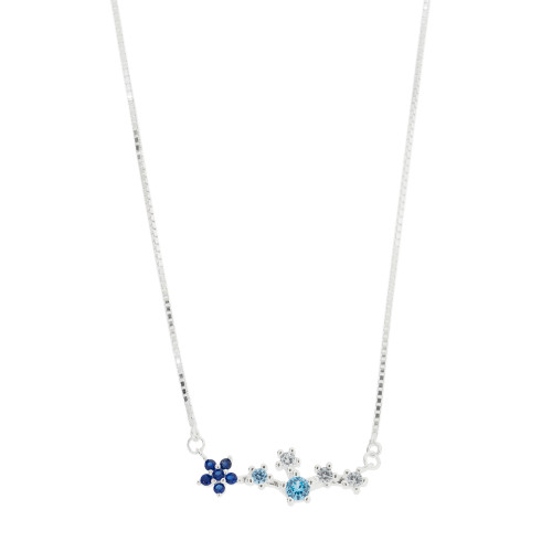 Colar de Prata Encanto Coleção Florescer Zircônias