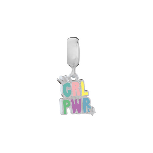 Berloque de Prata Girl Power com Resina Italiana