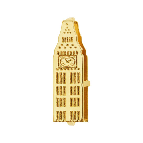 Pingente de Aço Hit Big Ben 11.5mm Gold IPG
