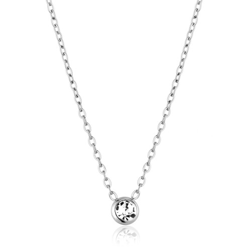 Colar de Aço Ponto de Luz 40cm com 5cm de extensor