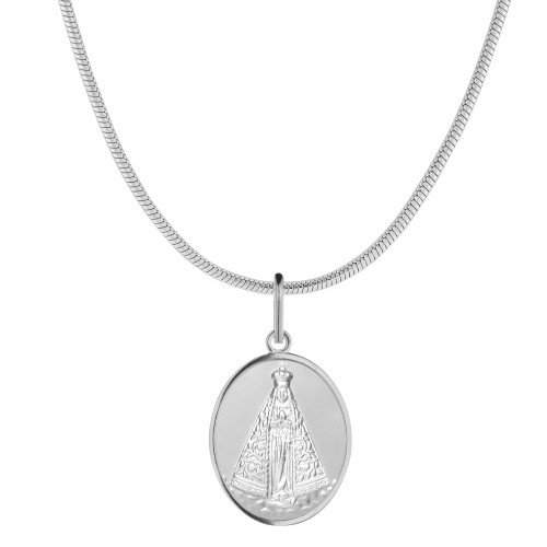 Colar de Aço Nossa Senhora Aparecida 45cm