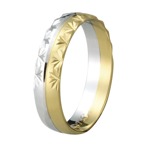 Aliança de Ouro 18K Eterna Diamantada 4.8mm