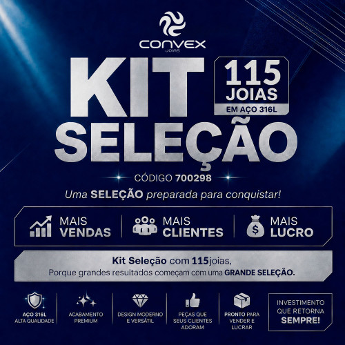 Kit Seleção 115 Joias