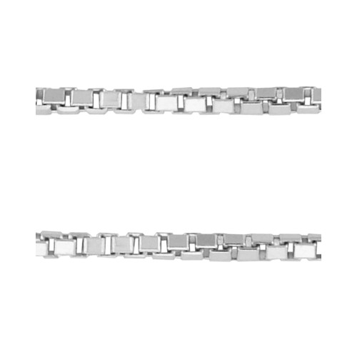 Corrente de Prata Veneziana Fina 0.70mm 42cm