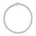 Pulseira de Aço Elos Duplos Fio Fino 19cm