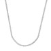 Colar de Aço Riviera com Zircônia Branca 40cm extensor 5cm