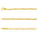 Pulseira de Aço Corea Bolinha Dourada IPG 16cm