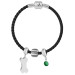 Pulseira Berloque Little Bone Coleção Steel Dreams Corino e Aço-1