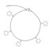 Pulseira Aço GLAM Groumet Estrela de Davi 11x11mm 21cm