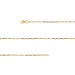 Corrente Aço Gold IPG Elos Ovais Fina 1.70mm 45cm