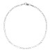 Pulseira de Prata 3x1 Facetada 2,2mm 21cm