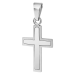 Cruz de Aço Polida com Detalhe Fosco 34x19mm-1