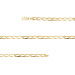 Pulseira de Prata Flat Longata Revestida em ouro 18k 21cm
