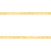 Corrente de Prata Piastrini Revestida com ouro 18k 2.35mm 70cm