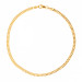Pulseira de Prata Groumet Revestida com Ouro 18k 2,7mm 21cm