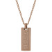 Colar Aço Cartier com Pingente Grego 42x15mm U.IPBW