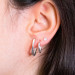Brinco Argola Basic Prata 15x2,2mm-2