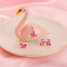 Anel Infantil Flamingo Prata com Resina-2